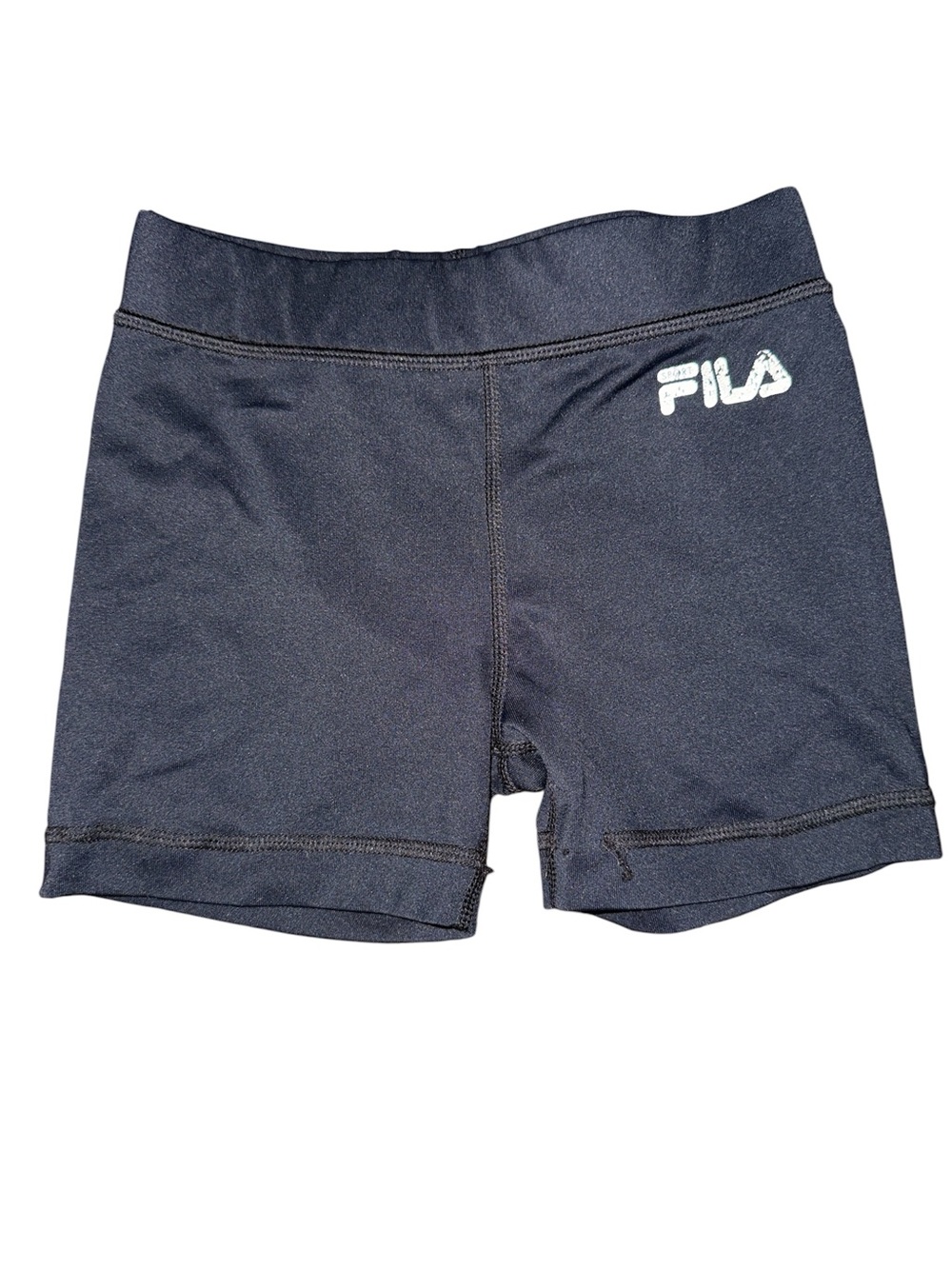 FILA Girls Athletic Shorts with White Logo size 7